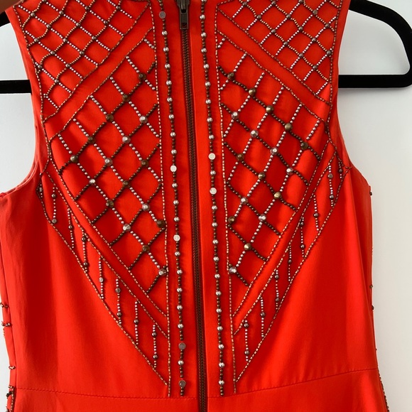 Beaded Orange Dress from Anthropologie - Picture 6 of 6